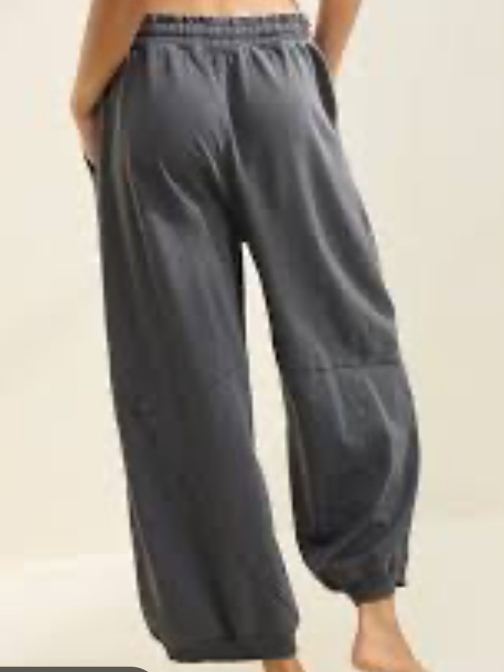Aerie Gray Baggy Barrel Leg Jogger Size XS - Picture 2 of 10